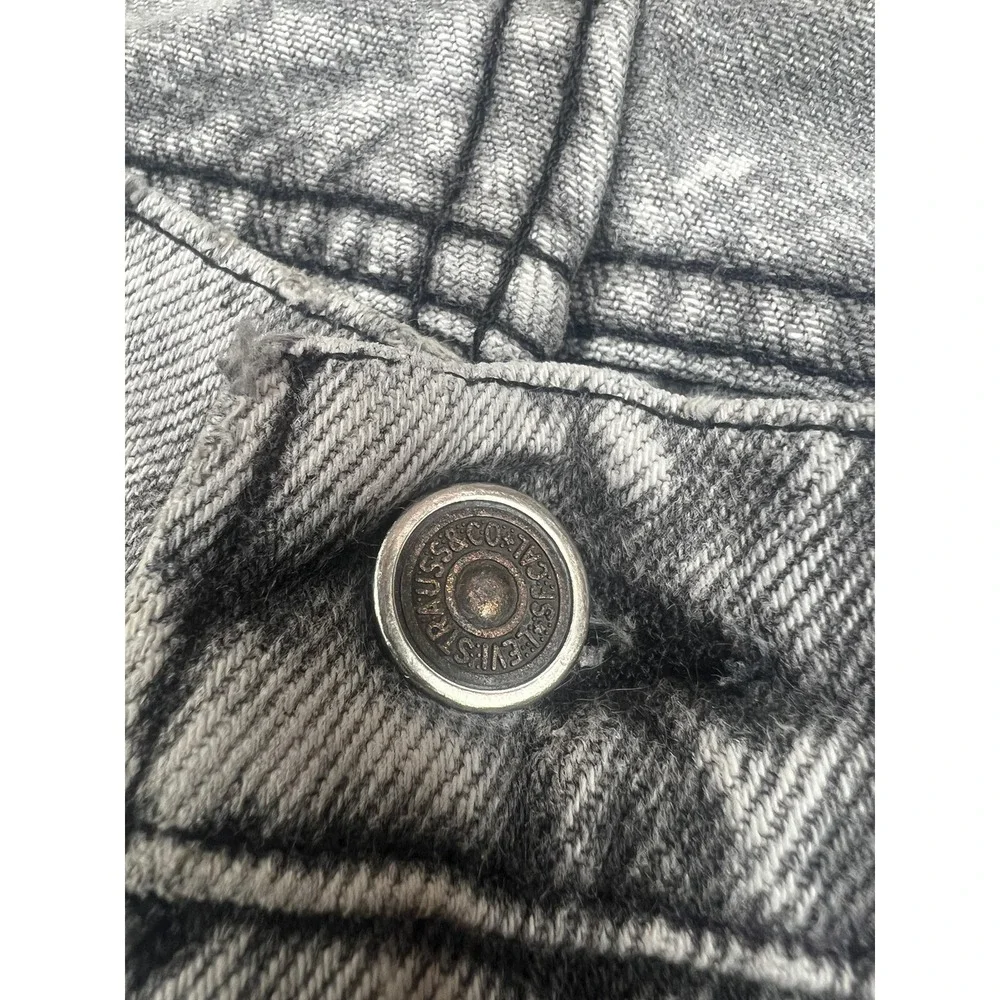 Vintage Levi's Silver Medal Jeans Pleated Acid Wash Baggy USA‎ Men's Size 32x34